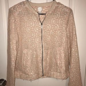 Lauren Conrad Blush Lace Jacket